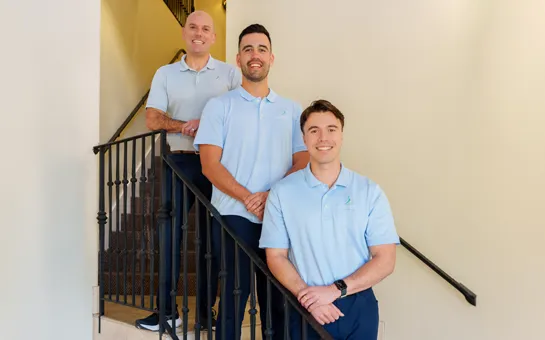 Chiropractic Morgan Hill CA Armen Agacanyan With Doctors On Stairs